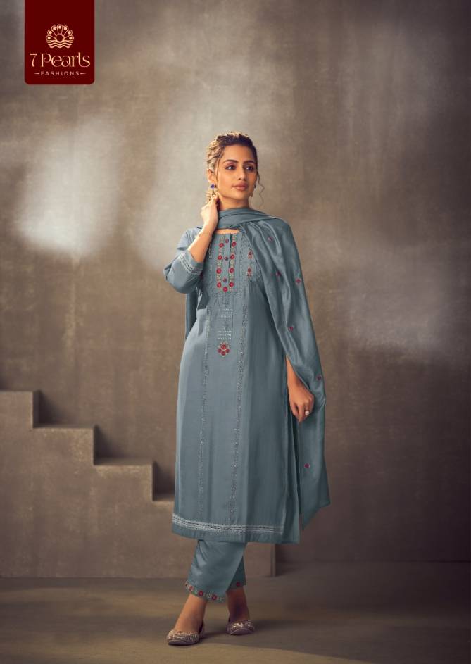 7 Pearls Rhea Designer Festive Wear Wholesale Readymade Salwar Suits
